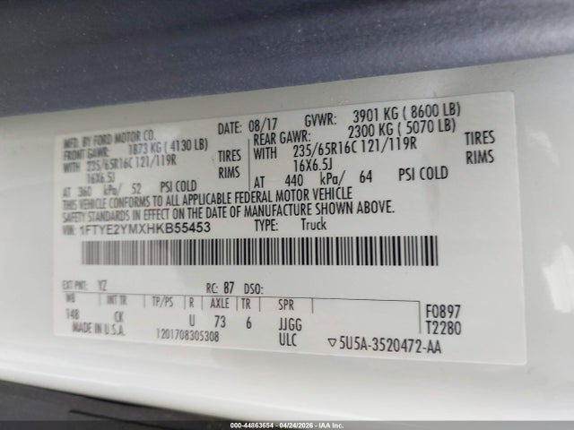 Ford Transit-150 2017 1FTYE2YMXHKB55453 Image 9