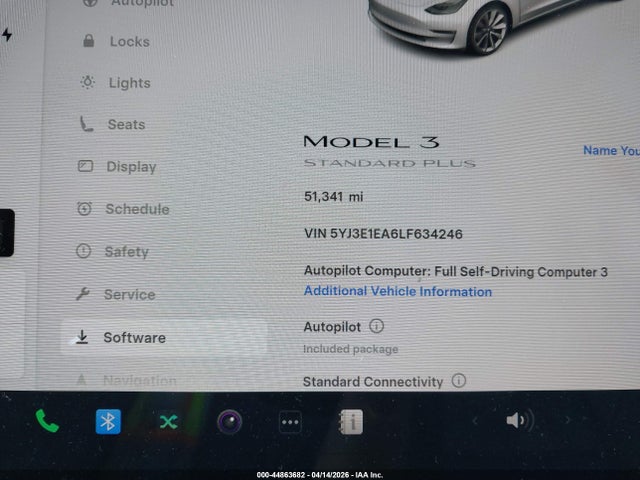 5YJ3E1EA6LF634246 Tesla Model 3 Standard Range Plus Rear-wheel Drive/standard Range Rear-wheel Drive