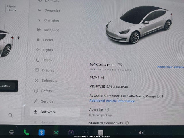5YJ3E1EA6LF634246 Tesla Model 3 Standard Range Plus Rear-wheel Drive/standard Range Rear-wheel Drive