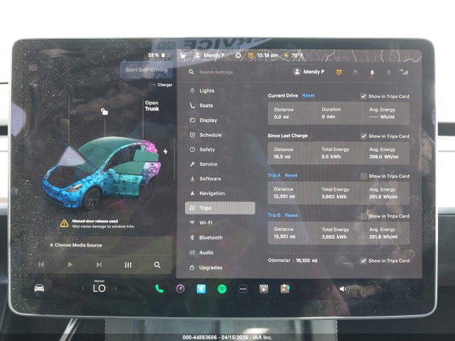 Aukcja sprzedaży 2025 Tesla Model Y Long Range Dual Motor All-wheel Drive, vin: 7SAYGAEE6SF293788, numer aukcji: 44863686