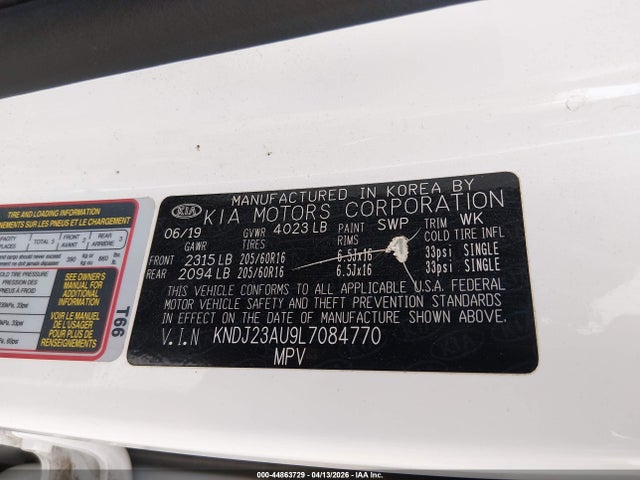 2020 KIA SOUL KNDJ23AU9L7084770 Photo 8