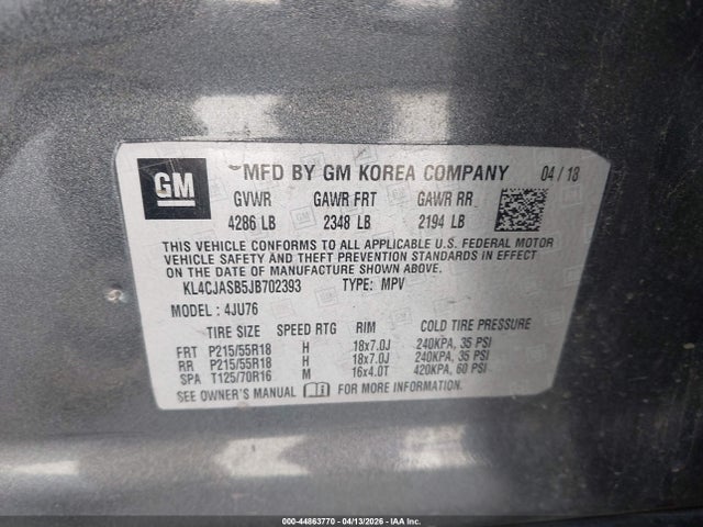 Buick Encore Preferred 2018 KL4CJASB5JB702393 Image 9