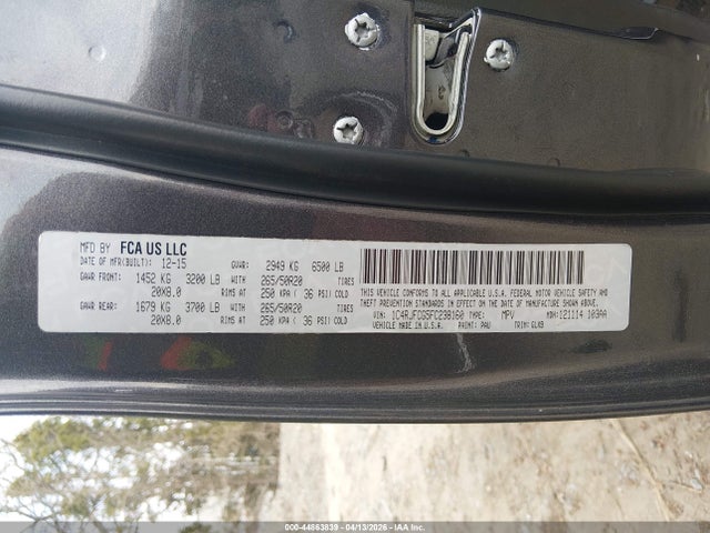 2015 JEEP GRAND CHEROKEE 1C4RJFCG5FC238160 Photo 8