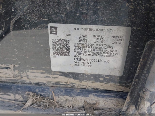 Chevrolet BOLT EV LT 2018 1G1FW6S00J4139766 Image 9
