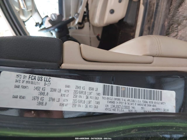 Aukcja sprzedaży 2018 Jeep Grand Cherokee Limited 4x2, vin: 1C4RJEBG7JC159335, numer aukcji: 44863946