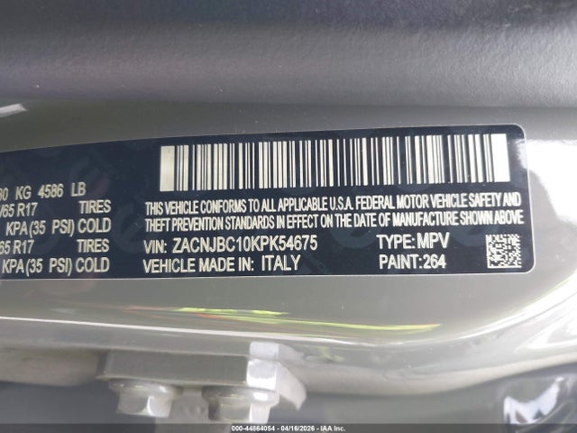 ZACNJBC10KPK54675 Jeep Renegade Trailhawk 4x4