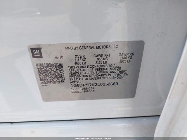 1G6DP5RK2L0152660 Cadillac Ct5 Sport