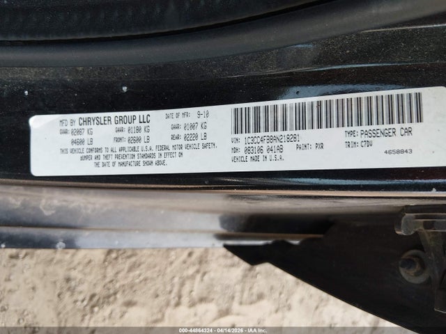 Aukcja sprzedaży 2010 Chrysler Sebring Touring, vin: 1C3CC4FB8AN218281, numer aukcji: 44864324