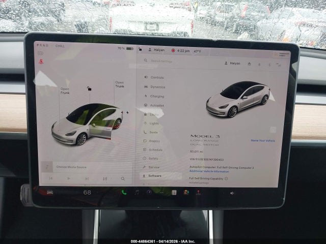 Продажа на аукционе авто 2019 Tesla Model 3 Long Range/performance, vin: 5YJ3E1EB7KF390453, номер лота: 44864361