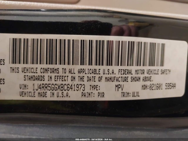 Aukcja sprzedaży 2011 Jeep Grand Cherokee Limited, vin: 1J4RR5GGXBC641973, numer aukcji: 44864378