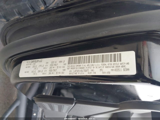 2009 Jeep Wrangler X მანქანა იყიდება აუქციონზე, vin: 1J4FA24149L756071, აუქციონის ნომერი: 44864457