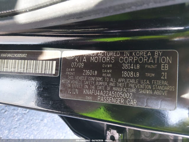 Продаж на аукціоні авто 2010 Kia Forte Ex, vin: KNAFU4A22A5105002, номер лоту: 44864563