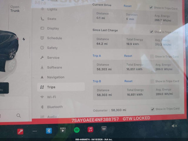Aukcja sprzedaży 2022 Tesla Model Y Long Range Dual Motor All-wheel Drive, vin: 7SAYGAEE4NF388757, numer aukcji: 44864574