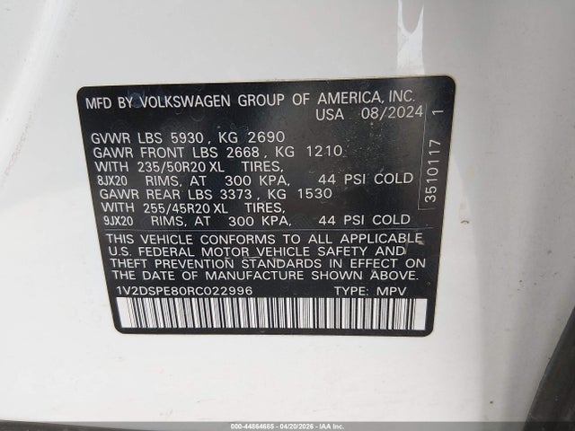 Volkswagen Id.4 Awd Pro 2024 1V2DSPE80RC022996 Image 9