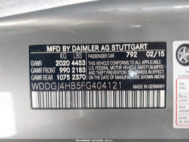 2015 MERCEDES-BENZ C 250 WDDGJ4HB5FG404121 Photo 8
