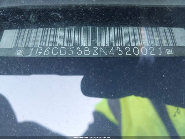 44864698 :رقم المزاد ، 1G6CD53B8N4320021 vin ، 1992 Cadillac Deville مزاد بيع