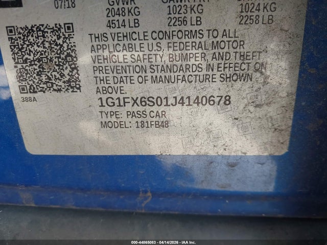 Chevrolet Bolt Ev Premier 2018 1G1FX6S01J4140678 Image 9