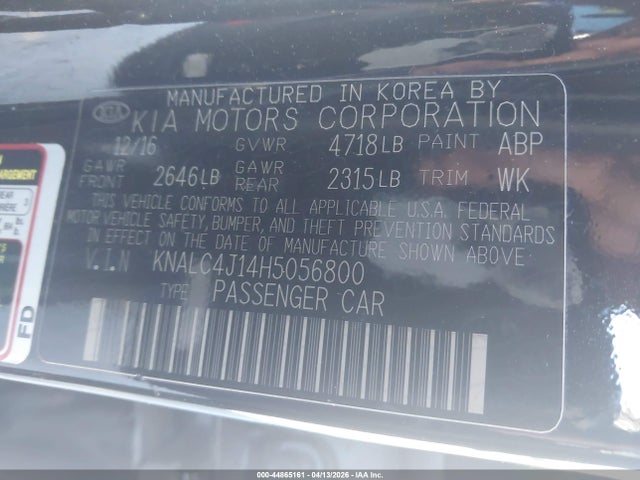 2017 KIA CADENZA KNALC4J14H5056800 Photo 8