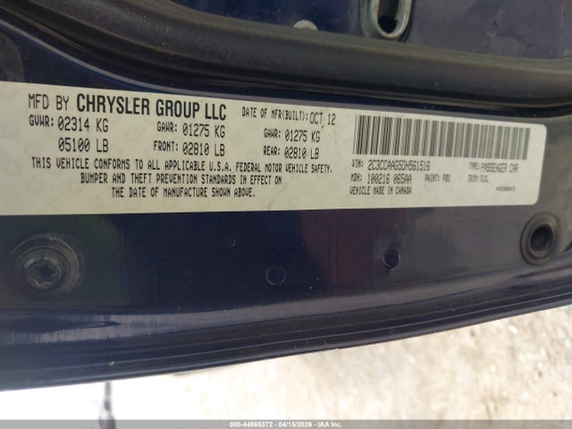 Aukcja sprzedaży 2013 Chrysler 300 Motown, vin: 2C3CCAAG5DH561516, numer aukcji: 44865372