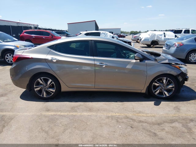 2015 Hyundai Elantra Limited მანქანა იყიდება აუქციონზე, vin: 5NPDH4AE9FH576385, აუქციონის ნომერი: 44865502