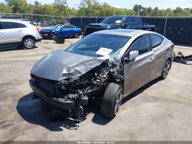 2015 Hyundai Elantra Limited მანქანა იყიდება აუქციონზე, vin: 5NPDH4AE9FH576385, აუქციონის ნომერი: 44865502