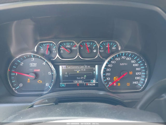 Aukcja sprzedaży 2015 Chevrolet Silverado 1500 1lt, vin: 1GCRCREC9FZ153048, numer aukcji: 44865508