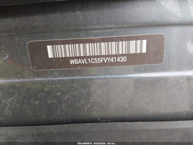 Продажа на аукционе авто 2015 Bmw X1 Xdrive28i, vin: WBAVL1C55FVY41430, номер лота: 44865676