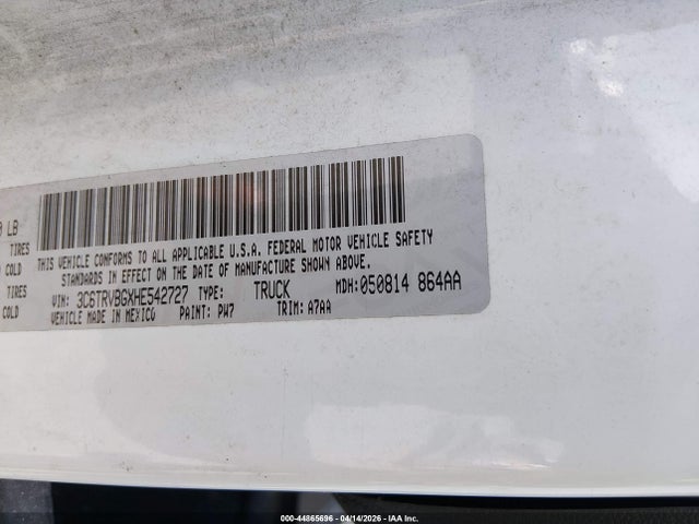 2017 RAM PROMASTER 1500 3C6TRVBGXHE542727 Photo 8