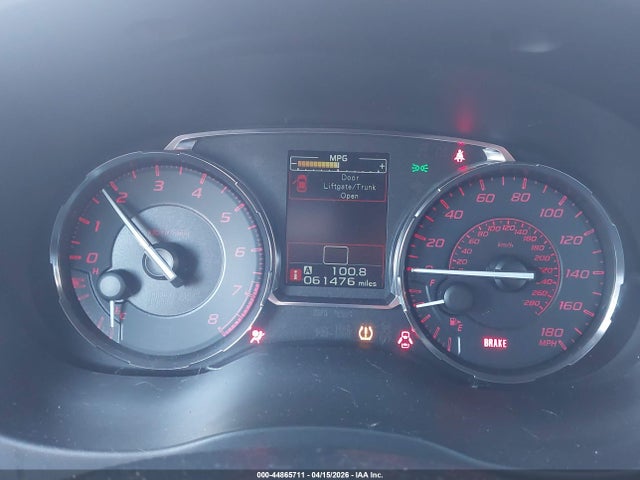 Продаж на аукціоні авто 2016 Subaru Wrx, vin: JF1VA1B62G9833482, номер лоту: 44865711