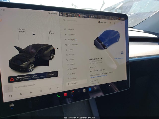 44865747 :رقم المزاد ، 5YJYGDEE5MF204102 vin ، 2021 Tesla Model Y Long Range Dual Motor All-wheel Drive مزاد بيع