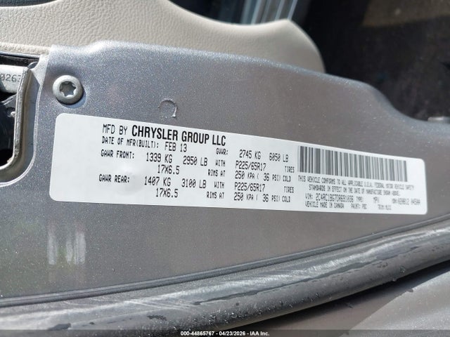 44865767 :رقم المزاد ، 2C4RC1BG7DR691036 vin ، 2013 Chrysler Town & Country Touring مزاد بيع