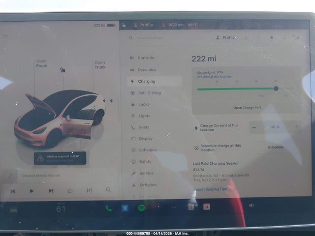 2024 Tesla Model Y Long Range Dual Motor All-wheel Drive მანქანა იყიდება აუქციონზე, vin: 7SAYGDEE7RF163837, აუქციონის ნომერი: 44865788
