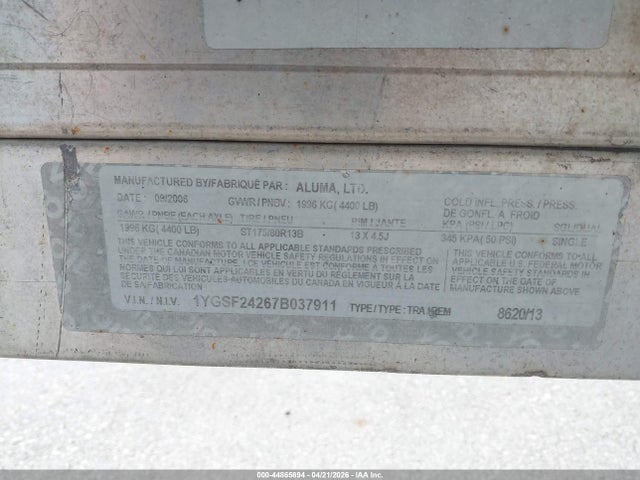 Продажа на аукционе авто 2007 Aluminum Body Corp Other, vin: 1YGSF24267B037911, номер лота: 44865894
