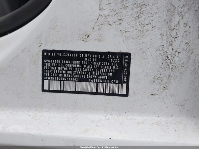 3VWBM7BU1RM019802 Volkswagen Jetta 1.5t Sport