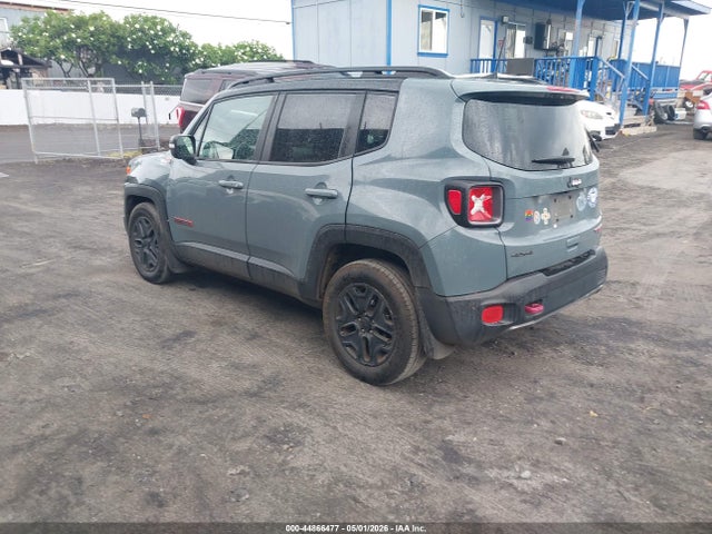 2018 Jeep Renegade Trailhawk 4x4 მანქანა იყიდება აუქციონზე, vin: ZACCJBCB6JPJ02186, აუქციონის ნომერი: 44866477