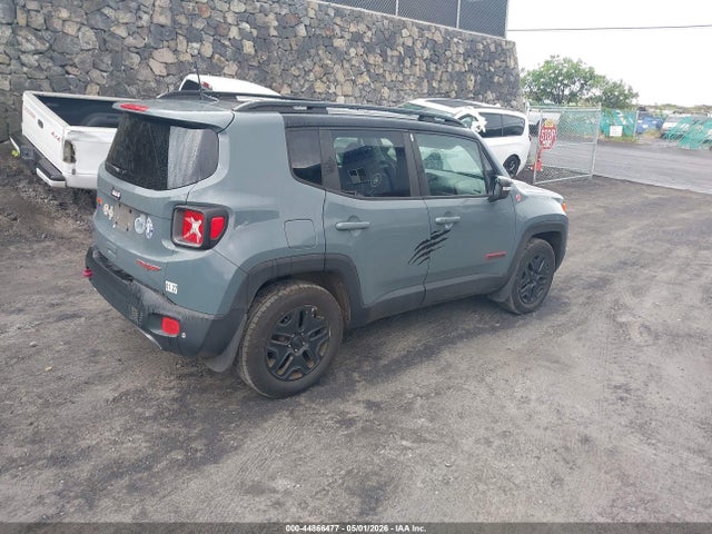 2018 Jeep Renegade Trailhawk 4x4 მანქანა იყიდება აუქციონზე, vin: ZACCJBCB6JPJ02186, აუქციონის ნომერი: 44866477