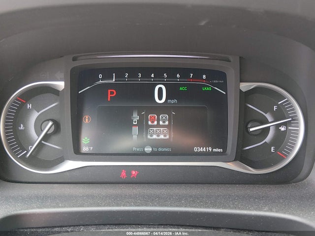44866567 :رقم المزاد ، 5FNYF8H57NB028564 vin ، 2022 Honda Passport Awd Ex-l مزاد بيع