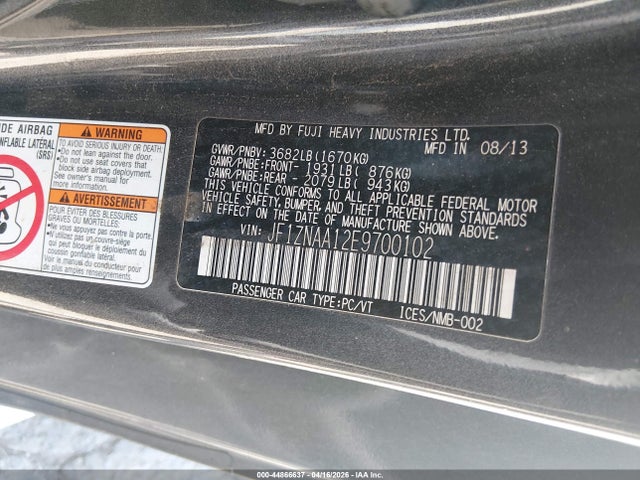 Scion FR-S 2014 JF1ZNAA12E9700102 Image 9