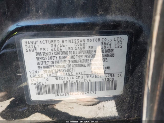 Nissan SENTRA S 2016 3N1AB7AP6GY249571 Image 9