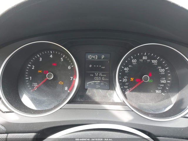 2015 Volkswagen Jetta 2.0l S მანქანა იყიდება აუქციონზე, vin: 3VW2K7AJ9FM226706, აუქციონის ნომერი: 44866746
