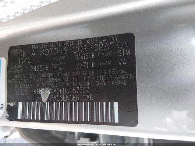 2013 KIA OPTIMA HYBRID KNAGM4AD6D5057367 Photo 8