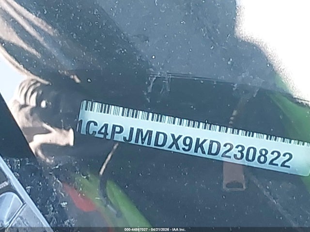 44867027 :رقم المزاد ، 1C4PJMDX9KD230822 vin ، 2019 Jeep Cherokee Limited 4x4 مزاد بيع