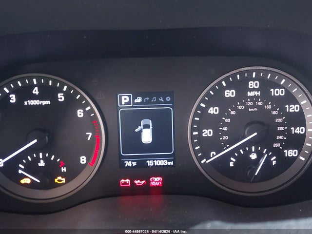 44867028 :رقم المزاد ، KM8J3CA22GU044674 vin ، 2016 Hyundai Tucson Limited مزاد بيع