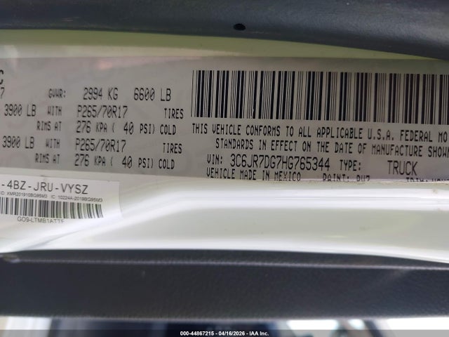 2017 RAM 1500 3C6JR7DG7HG765344 Photo 8