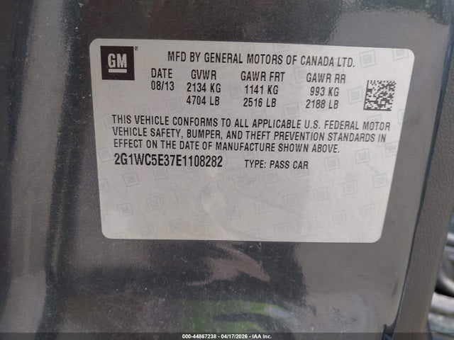 Продаж на аукціоні авто 2014 Chevrolet Impala Limited Ltz, vin: 2G1WC5E37E1108282, номер лоту: 44867238