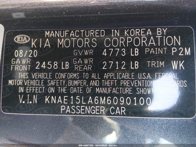 Продаж на аукціоні авто 2021 Kia Stinger Gt-line, vin: KNAE15LA6M6090100, номер лоту: 44867262