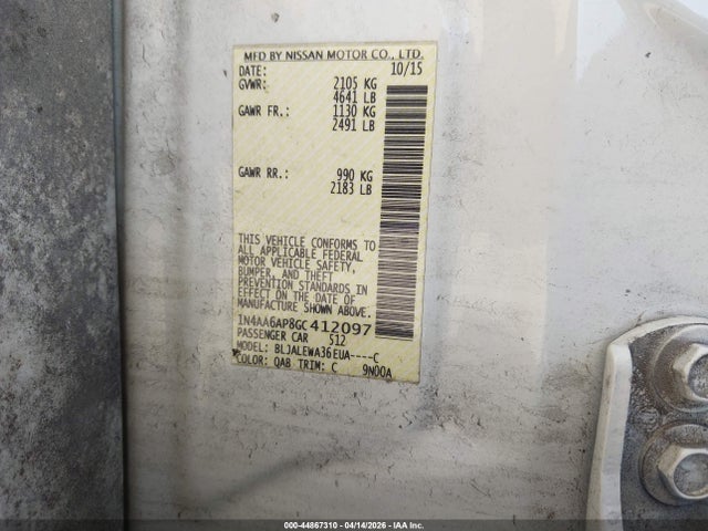 2016 NISSAN MAXIMA 1N4AA6AP8GC412097 Photo 8