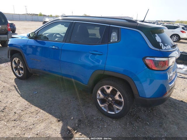 44867318 :رقم المزاد ، 3C4NJDCB6LT127785 vin ، 2020 Jeep Compass Limited 4x4 مزاد بيع