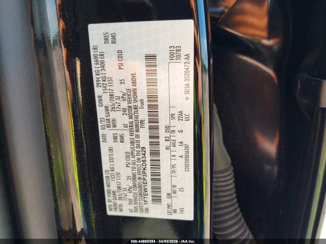 2023 FORD F-150 1FTEW1EP3PKD83429 Photo 8