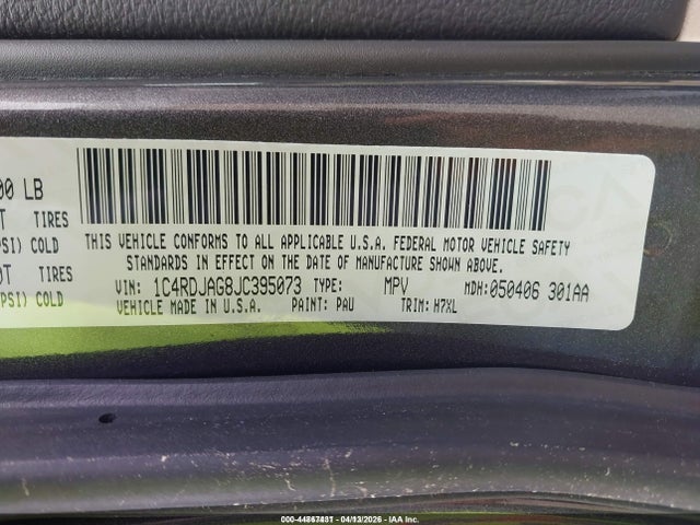 2018 DODGE DURANGO 1C4RDJAG8JC395073 Photo 8